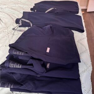 Navy figs scrubs bundle
